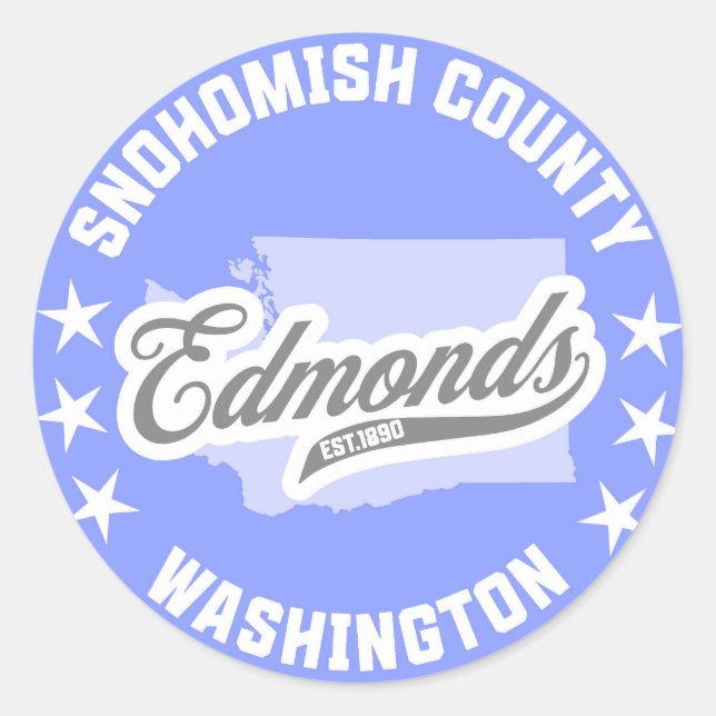 Adesivo Edmonds, Washington (Frente)
