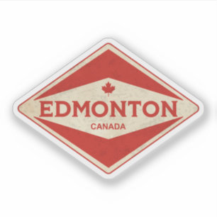Adesivo Edmonton Canada Vintage