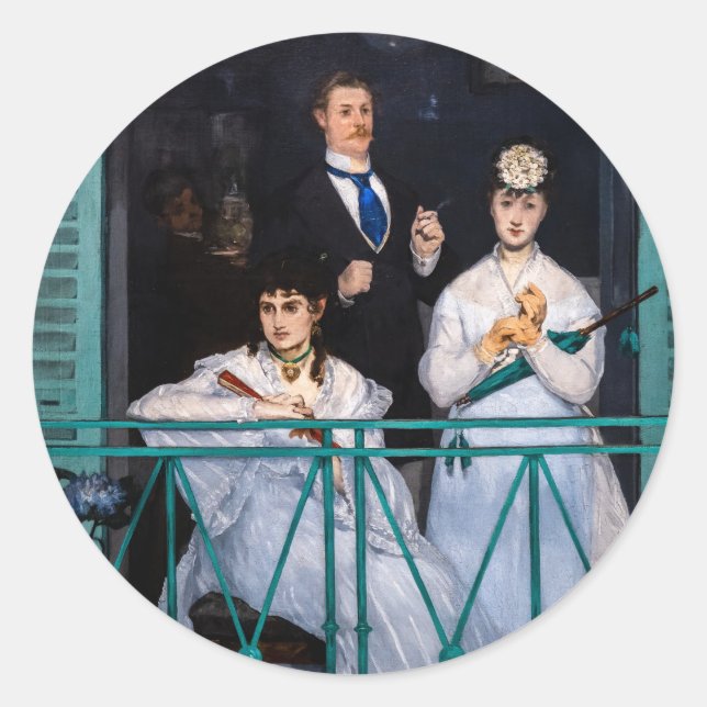 Adesivo Edouard Manet - A Varanda / Le Balcon (Frente)
