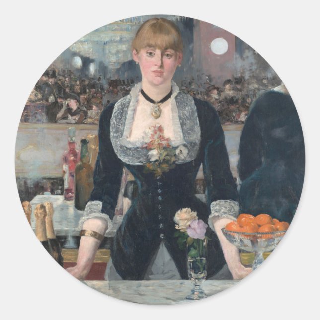 Adesivo Edouard Manet é um Bar no Folies-Bergère (Frente)