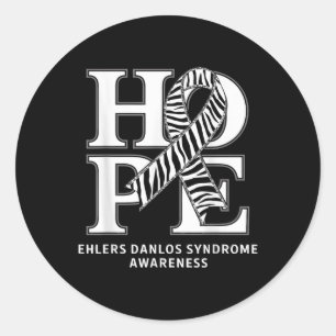 Adesivo Eds Hope Zebra Ribbon Ehlers Danlos Sindroma Conhe