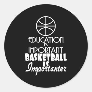 Adesivo Educação É Importante Para O Basquete
