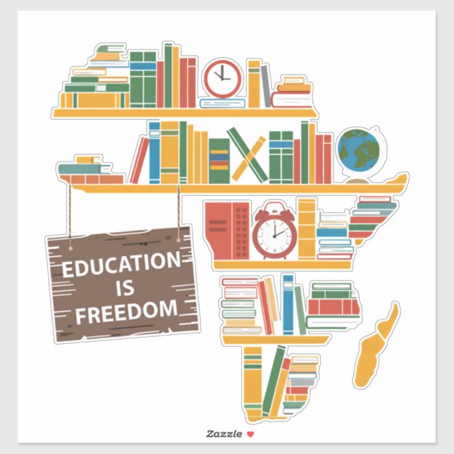 Adesivo Educação é liberdade (Folha)