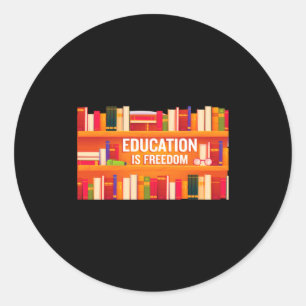 Adesivo Educação É Liberdade História Negra Afro-Americana