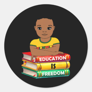 Adesivo Educação é Liberdade História Negra Mês África K