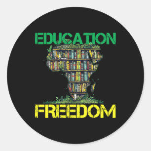 Adesivo Educação É Liberdade Mês da História Africana Negr