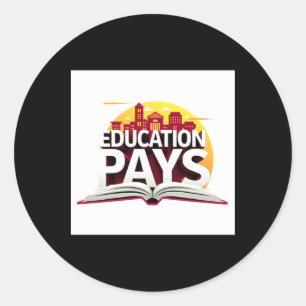 Adesivo Educação paga Design de cotação do aprendizado mot