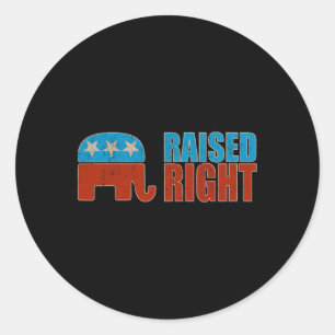 Adesivo Educado à Direita Trump 2025 Republicano Conservad