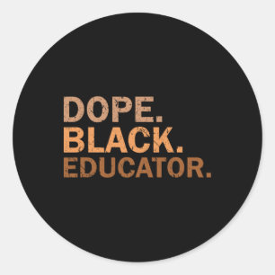 Adesivo Educador Negro Droga Melanina Mês Negro Africano E