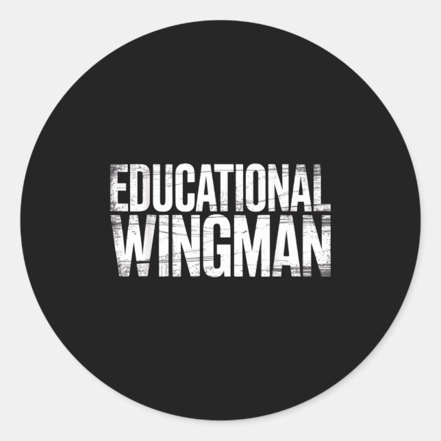 Adesivo Educational Wingman Teacher Istant Suprt -  (Frente)