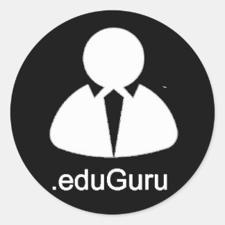 Adesivo .eduGuru Sticker, Texto (Preto)
