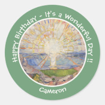 Edvard Munch The Sun (Solen) - Itens de Partido Su