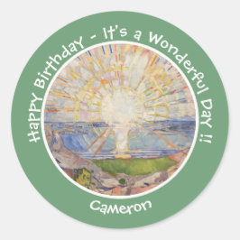 Adesivo Edvard Munch The Sun (Solen) - Itens de Partido Su