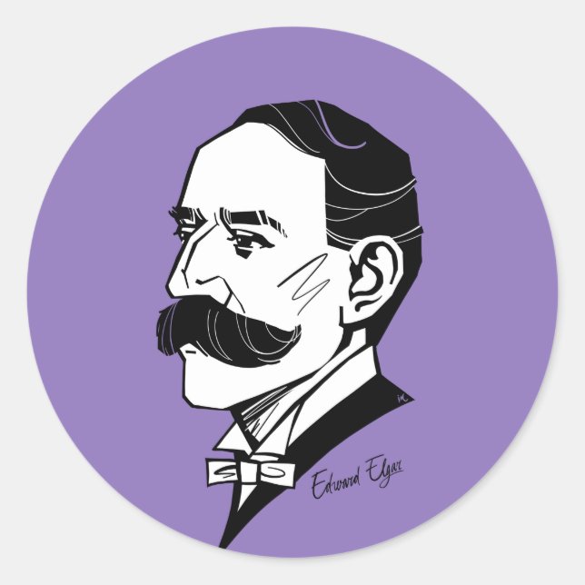 Adesivo Edward Elgar (Frente)