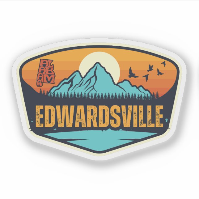 Adesivo Edwardsville, Alabama (Frente)