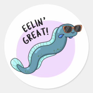 Adesivo Eelin Excelente Cute Slippery Eel Pun