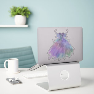Adesivo Eethal Fairy Gown Rainbow Ombre Pastel Sheen