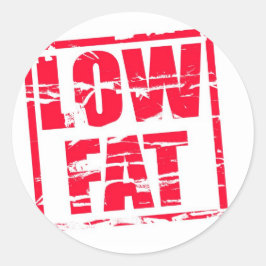 Adesivo Efeito de carimbo vermelho-gordura baixo