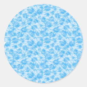 Adesivo Efeito de pelo falso azul e branco