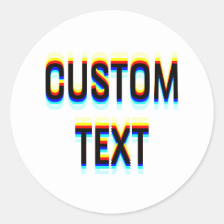 Adesivo Efeito de texto personalizado com defeito – Tipogr
