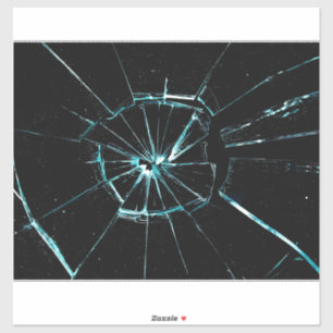 Adesivo efeito de vidro rachado