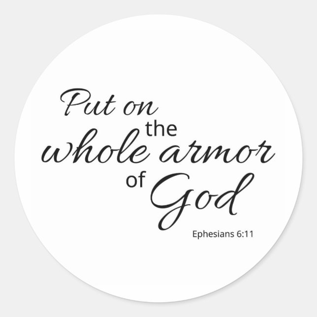 Adesivo Efésios 6:11 (Frente)