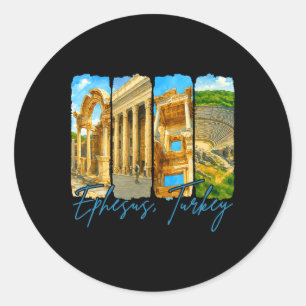Adesivo Éfeso Turquia Viagem Viagem Pincelada Encontre-me 