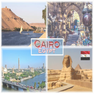 Adesivo EG Cairo - Rio Nilo - Khan el Khalili -