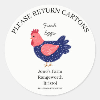 Adesivo Egg Carton Label customize egg box free range