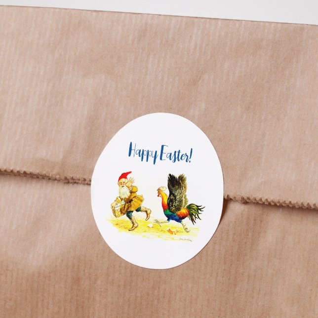 Adesivo Egg Theif Vintage Funny Jenny Nyström Páscoa (Criador carregado)