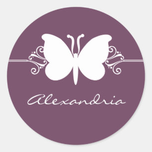 Adesivo EggPlant Butterfly Swirfly Stickers
