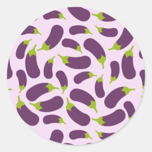 Adesivo EggPlant EggPlant Purple Vegetal Design