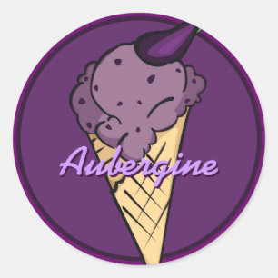 Adesivo EggPlant Icecream Sticker