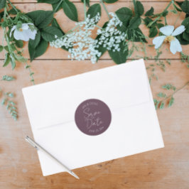 Adesivo EggPlant Stylized Wedding Salvar a Data