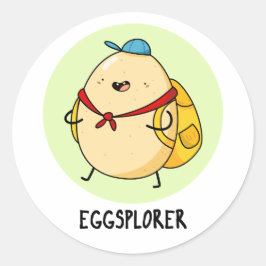 Adesivo Eggsplorer Funny Egg Explorer Pun
