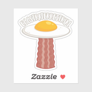 Adesivo Eggstraterrestre Com Texto