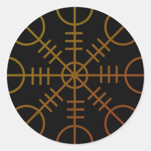 Adesivo Egishjalmr Helm Encantado de Awe Rune