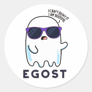 Adesivo Egost Cute Halloween Ego Ghost Pun