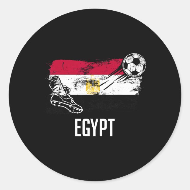 Adesivo Egypt Flag Jersey Egyptian Soccer Team Egyptian _2 (Frente)