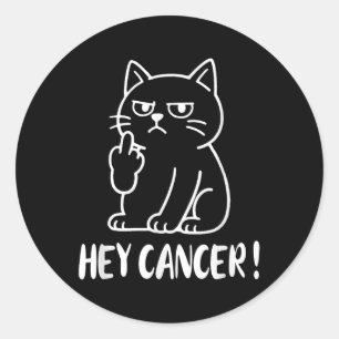 Adesivo Ei Câncer F D Funny Meme Gato Dedo do Meio Fck Ca
