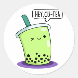 Adesivo Ei Cu-Tea Funny Boba Tea Pun
