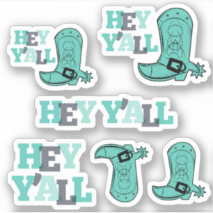 Adesivo Ei 'Todos' - Texas Boots Custom-Cut Stickers