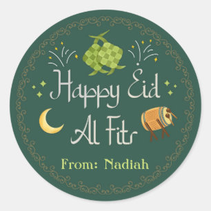 Adesivo Eid-al-Fitr / Eid Mubarak / Raya Ketupat personali