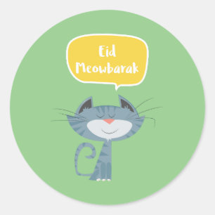 Adesivo Eid Mubarak engraçado