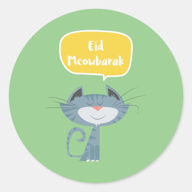 Adesivo Eid Mubarak engraçado (Frente)