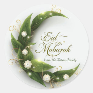 Adesivo Eid Mubarak Muçulmano Clássico Moderno Personaliza