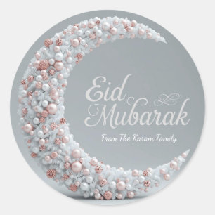 Adesivo Eid Mubarak Muçulmano Clássico Moderno Personaliza