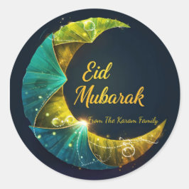 Adesivo Eid Mubarak personalizado muçulmano moderno