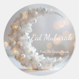 Adesivo Eid Mubarak personalizado muçulmano moderno