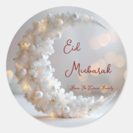 Adesivo Eid Mubarak personalizado muçulmano moderno